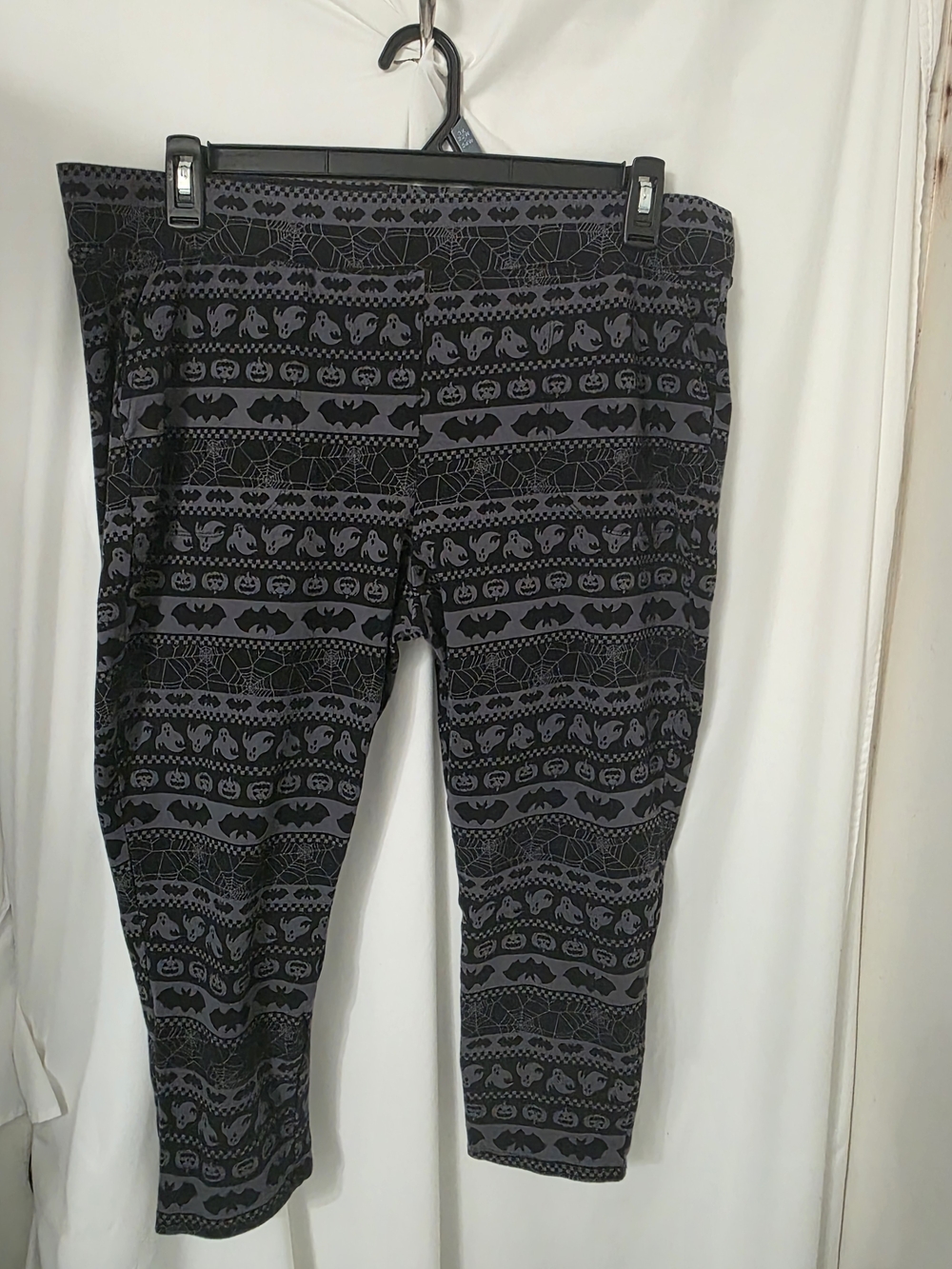 Torrid Black & Gray Halloween Print Leggings 3x